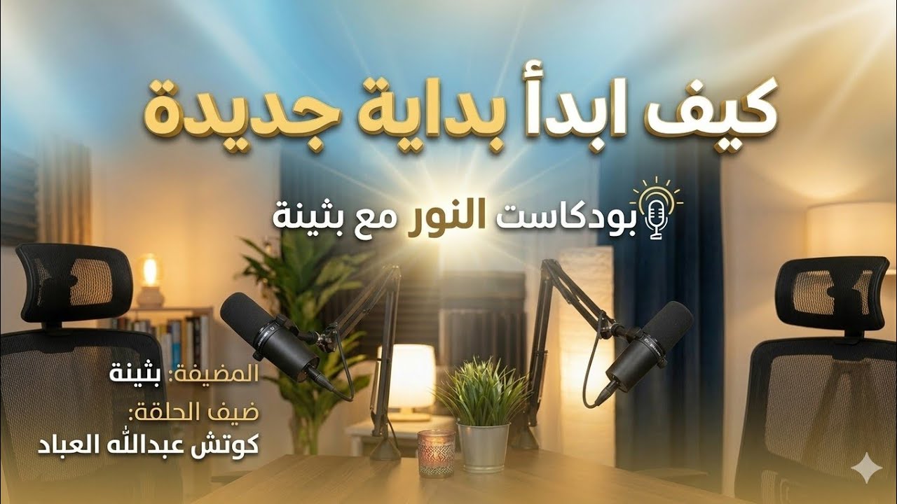 كيف ابدأ بداية جديدة | بودكاست النور مع بثينة🇴🇲 الضيف كوتش عبدالله العباد 7-2-2026
