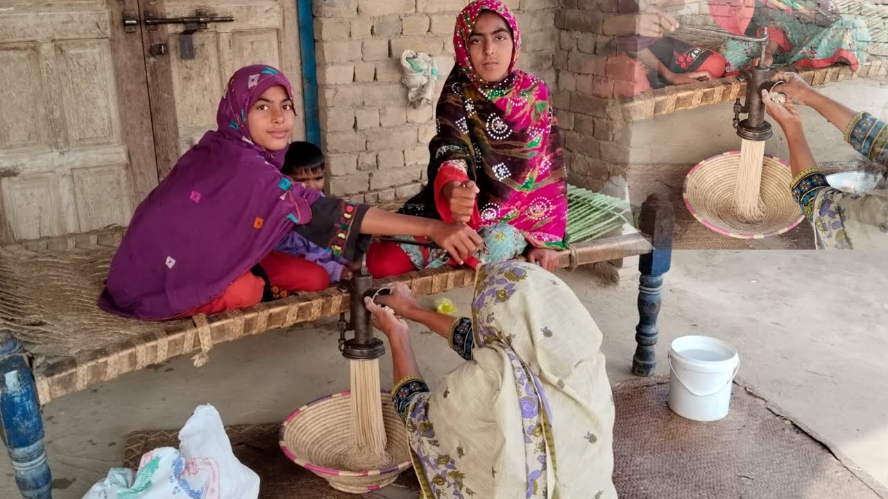 Sevai machine process#Automatic noodl epress machinery, good#villagelife نیو برانڈ سیوا