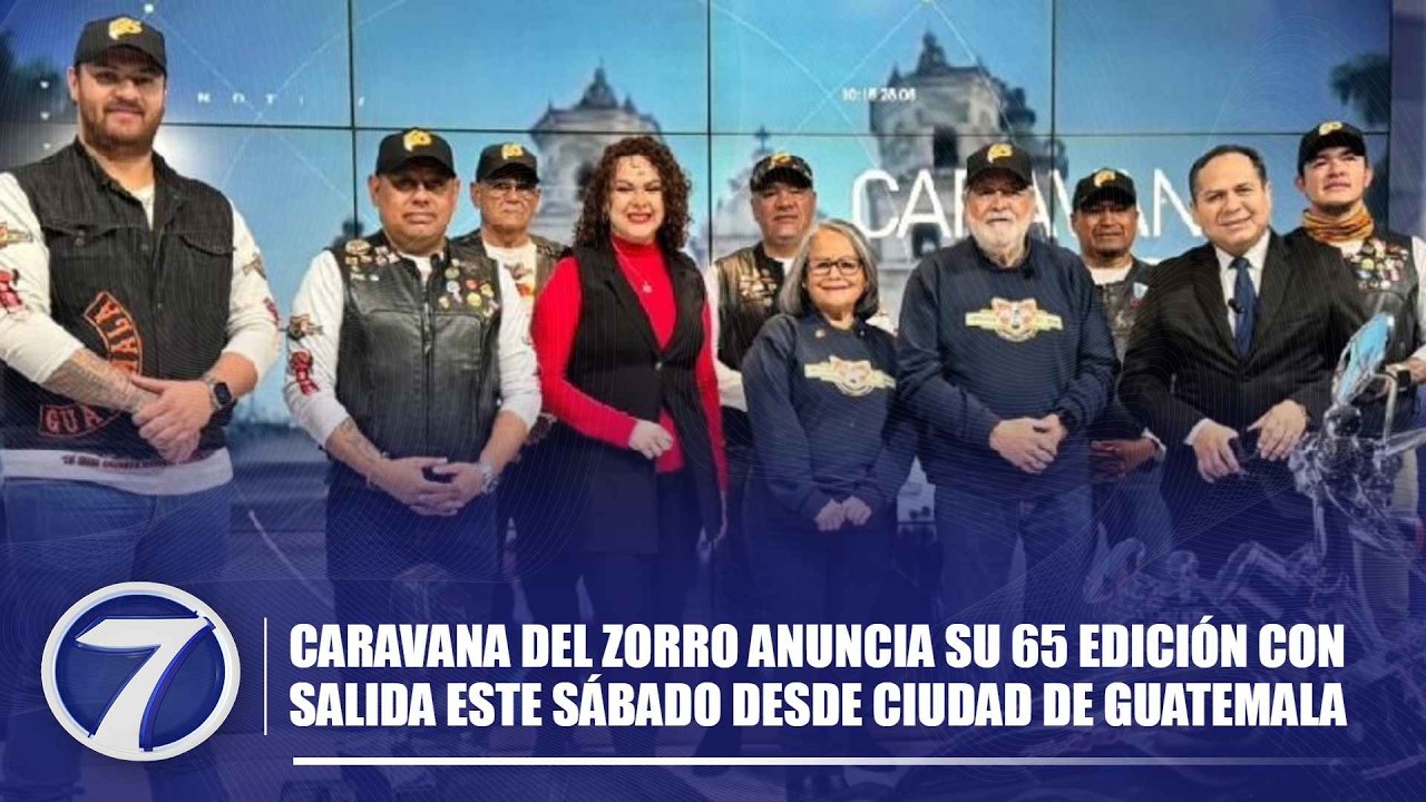 Caravana del Zorro anuncia su 65 edición con salida este sábado desde Ciudad de Guatemala