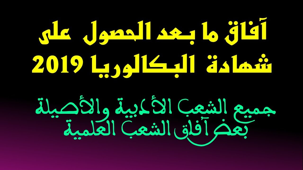 آفاق ما بعد الحصول على شهادة البكالوريا - الكليات والمدارس والمعاهد العليا