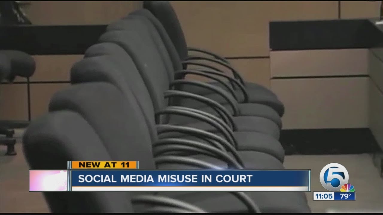 Social media misuse in court