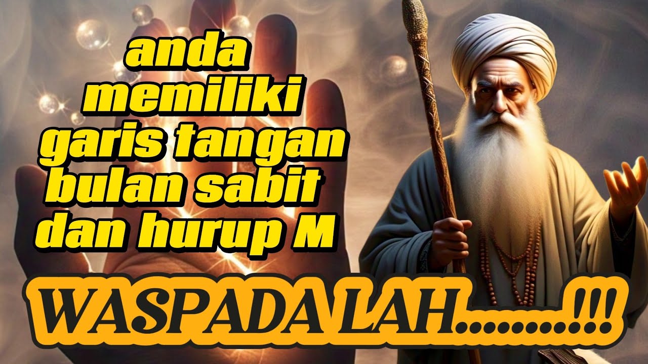 MASYA ALLAH! ini isyarat dari alam gaib bagi pemilik garis tangan huruf M dan bulan sabit