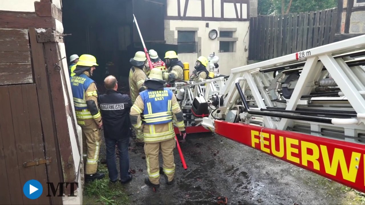 Scheune im Vollbrand