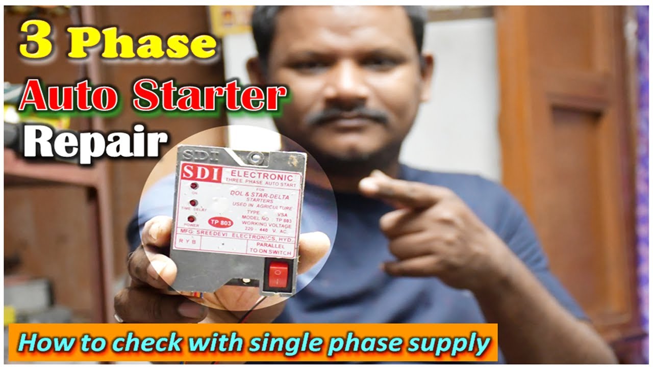 how to repair auto starter/3 phase auto starter repair/dead starter repair.