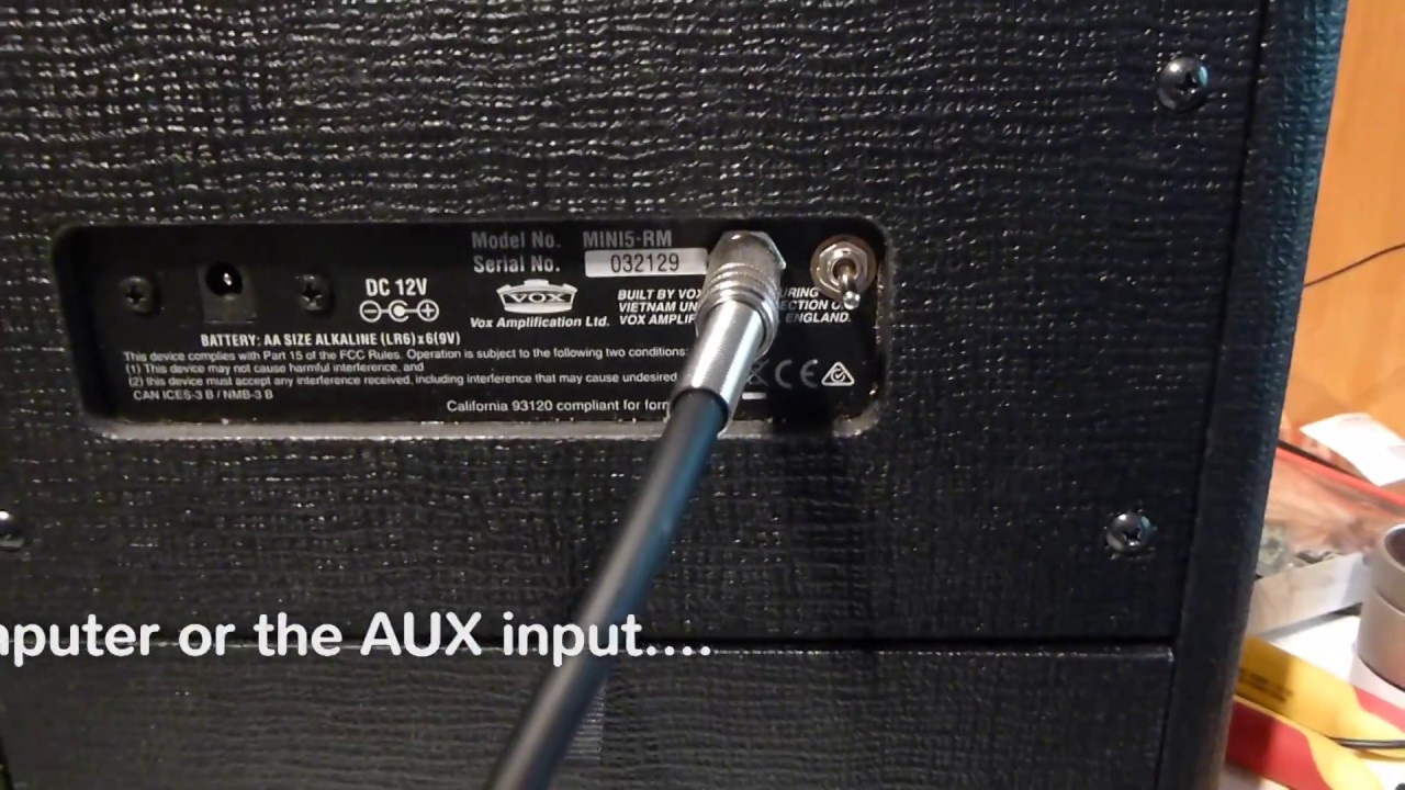 VOX Mini5 Rhythm Mod for drumcomputer remote control and line out bypass