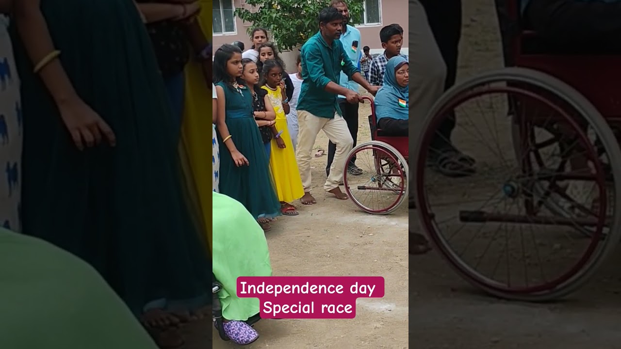 Wheel chair race in Housing board 