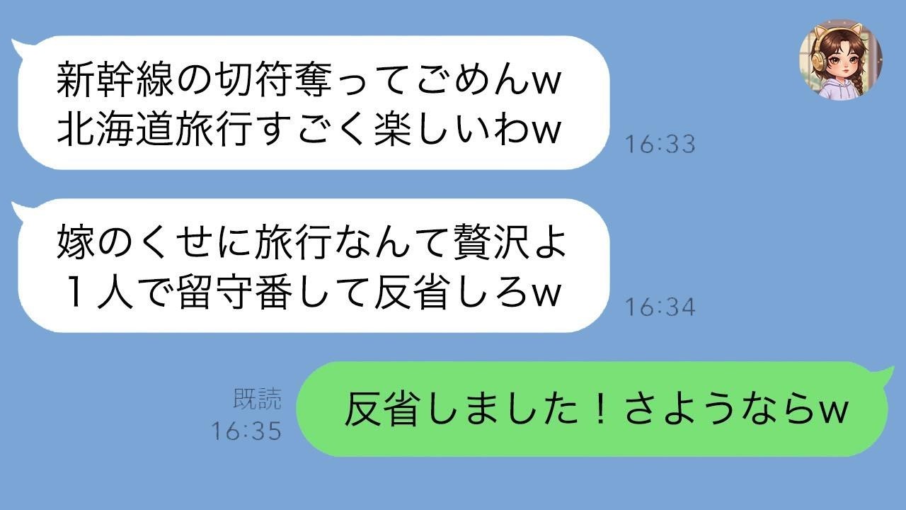 義母が新幹線切符を奪い勝手に乗車！「北海道は初めて〜」→家族旅行のはずが衝撃の真相