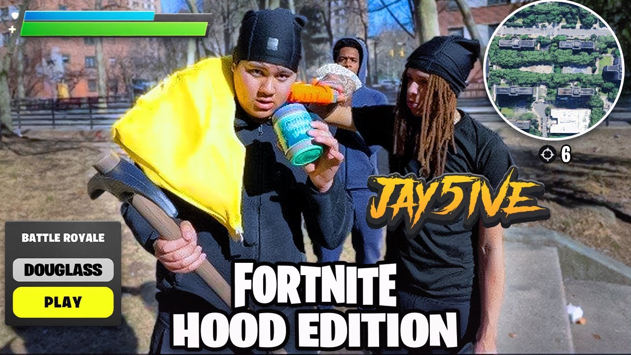 FORTNITE: NYC HOOD EDITION🔫💊 *JAY5IVE AND THE SWEEPERS SH*T ME*😳💥
