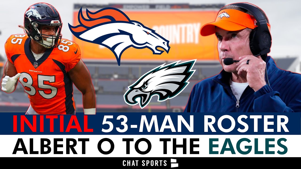 Denver Broncos Initial 53-Man Roster & Depth Chart + Albert Okwuegbunam TRADED To Eagles | News