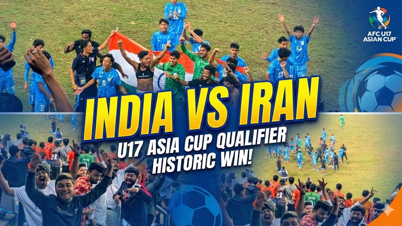 U17 ASIA CUP QUALIFIER.India 🇮🇳VS Iran 🇮🇷/ HISTORICAL WIN FOR INDIA BY 2-1/#elclasico   #football#