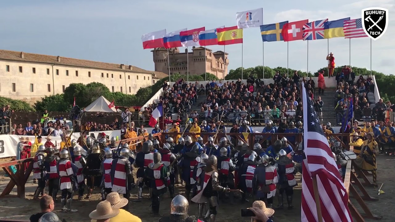 Battle Of The Nations 2018 - USA vs France 21vs21 fight
