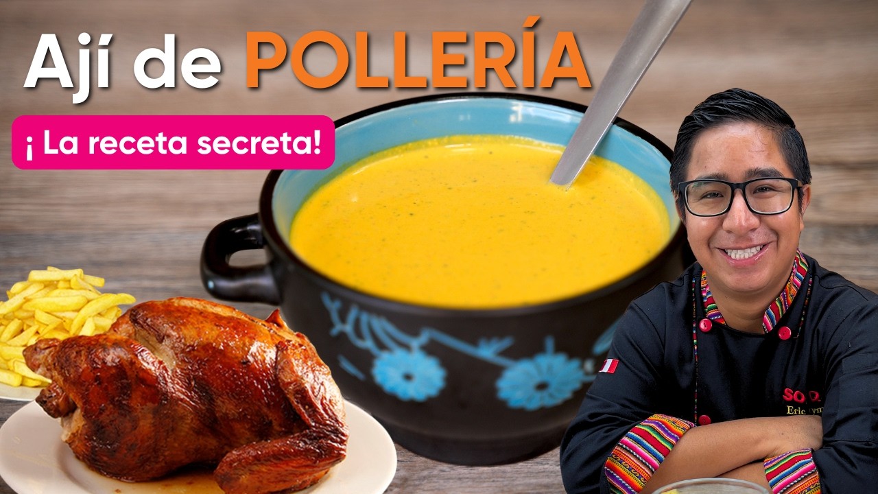 AJÍ DE POLLERÍA CASERO 🇵🇪 - La Receta SECRETA y ORIGINAL que Buscabas (Fácil y Rápida)