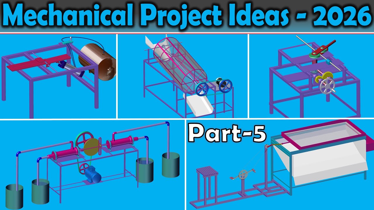 Mechanical Project ideas 2026 - Part-5 | Lemurian Designs