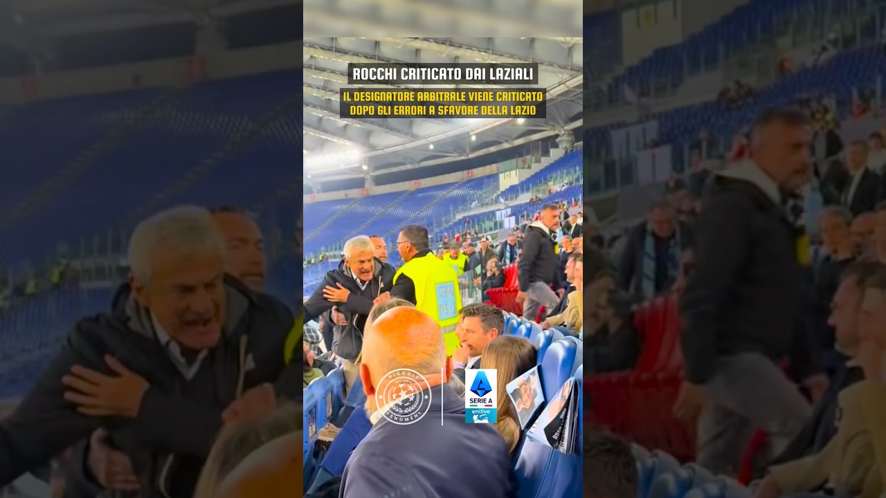 ROCCHI CRITICATO DAI TIFOSI DELLA LAZIO DOPO I RECENTI ERRORI ARBITRALI A SFAVORE DEI BIANCOCELESTI