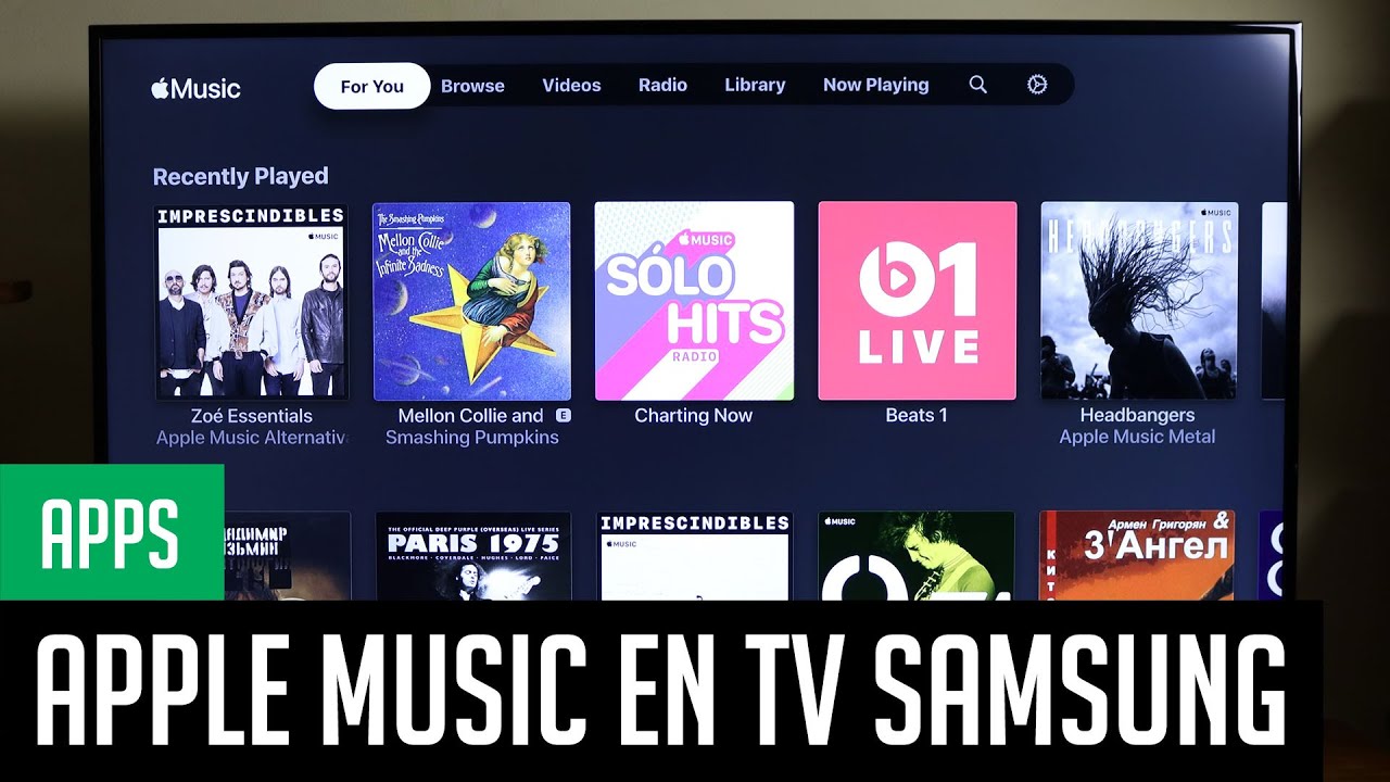 Apple Music llega a las TVs de Samsung, as&iacute; funciona