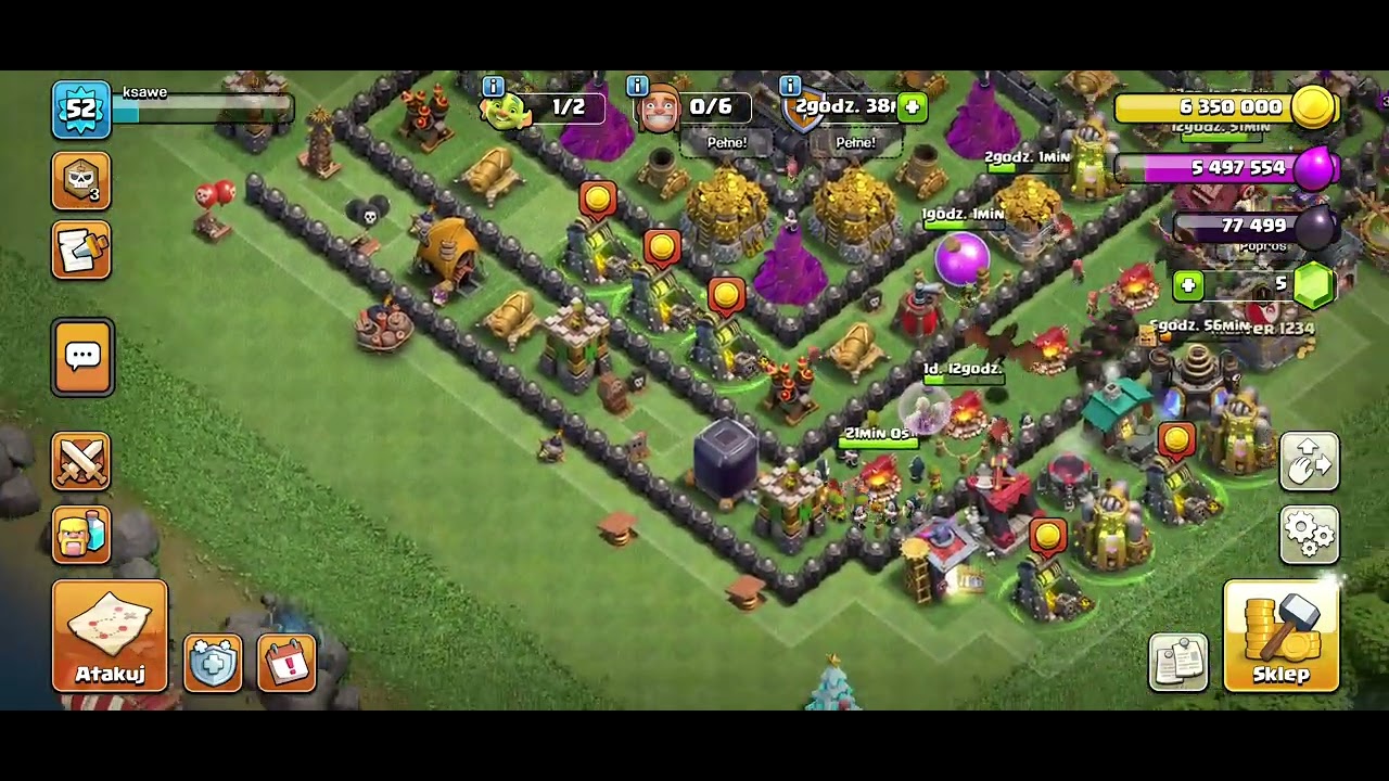 Najeżdżanie wioski Clash of clans część 1