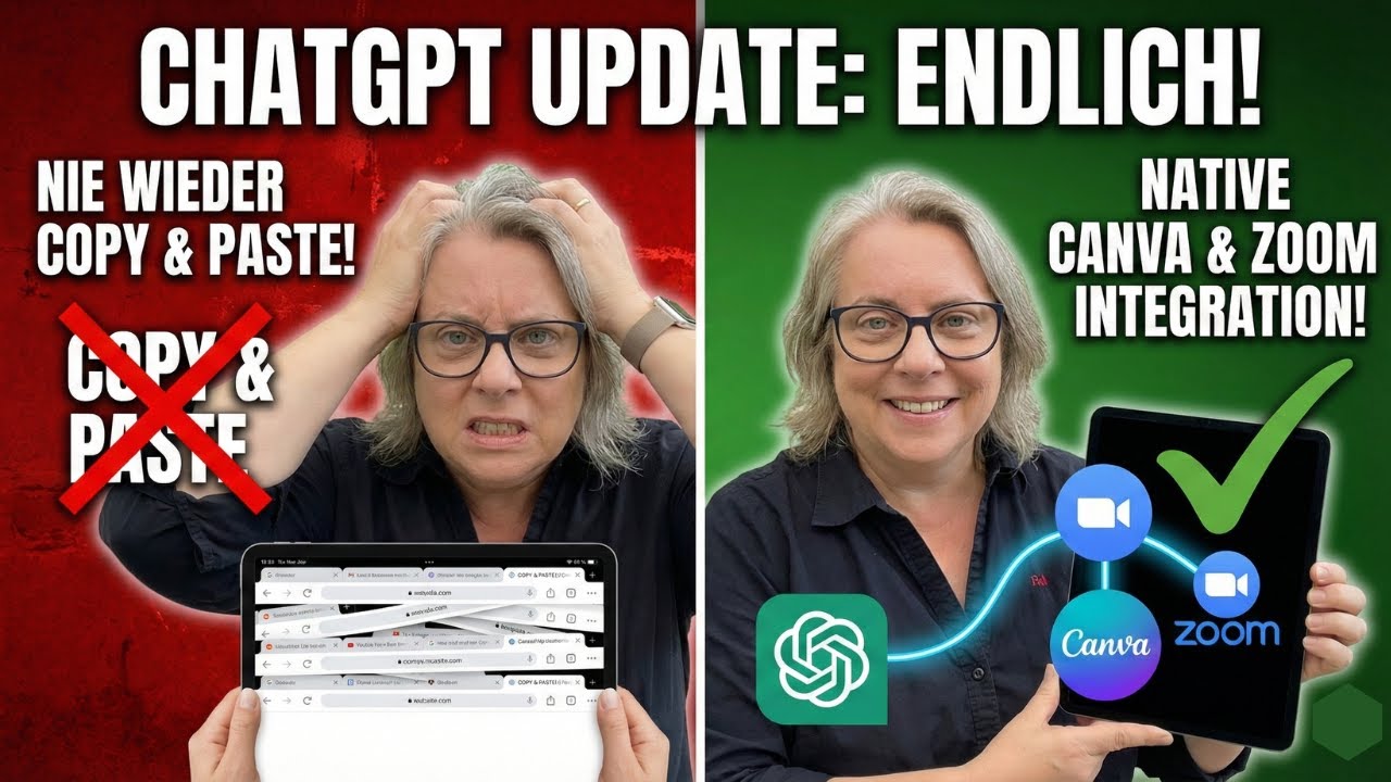 Canva & Zoom ohne Umschalterei – Das neue ChatGPT Feature erklärt