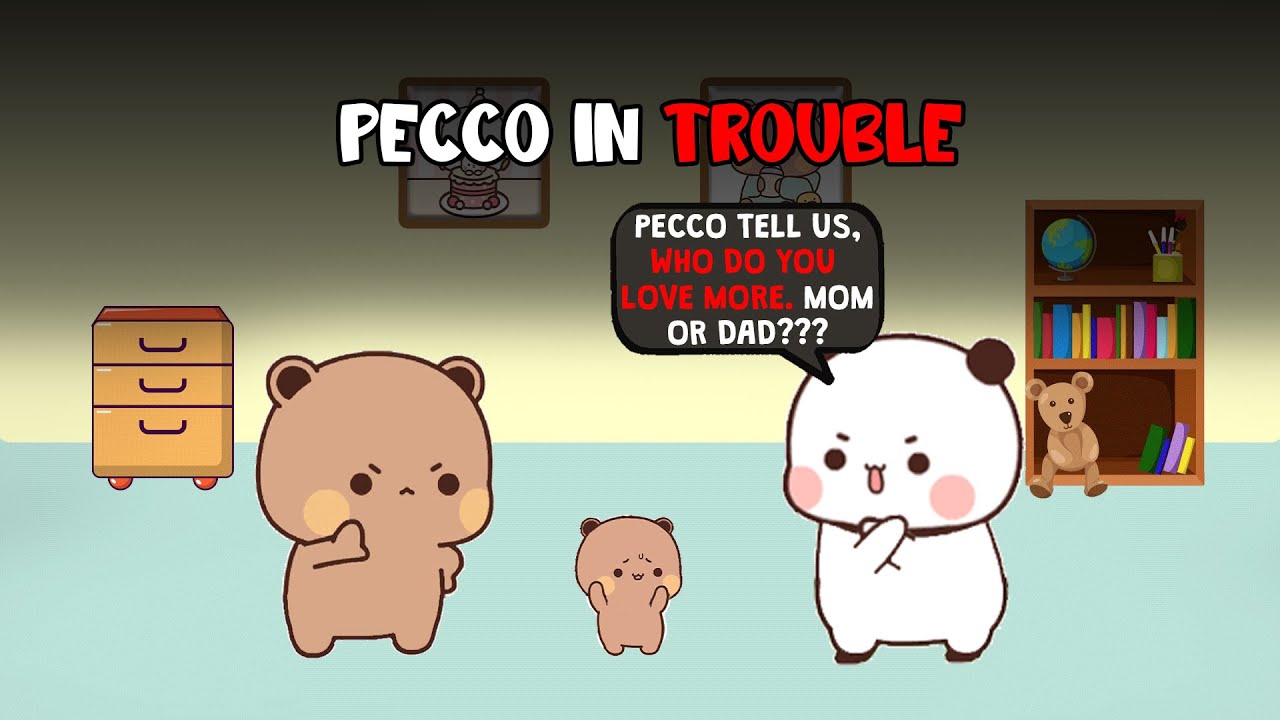 #BDJ89 |Pecco’s Tough Choice 🥺💔: Mom ❤️ or Dad 💙? | 3D Animation | Peach Goma | Bubu Dudu