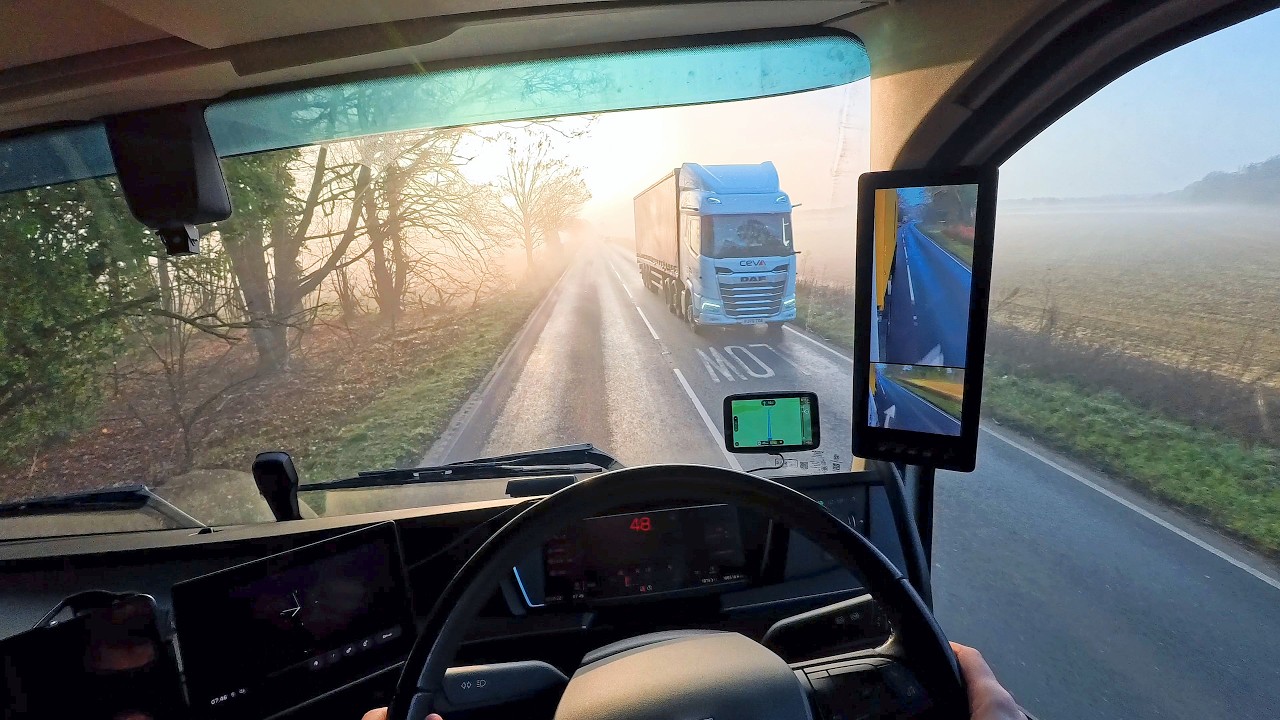 Misty Sunrise Trucking POV in Thetford, England 🏴󠁧󠁢󠁥󠁮󠁧󠁿