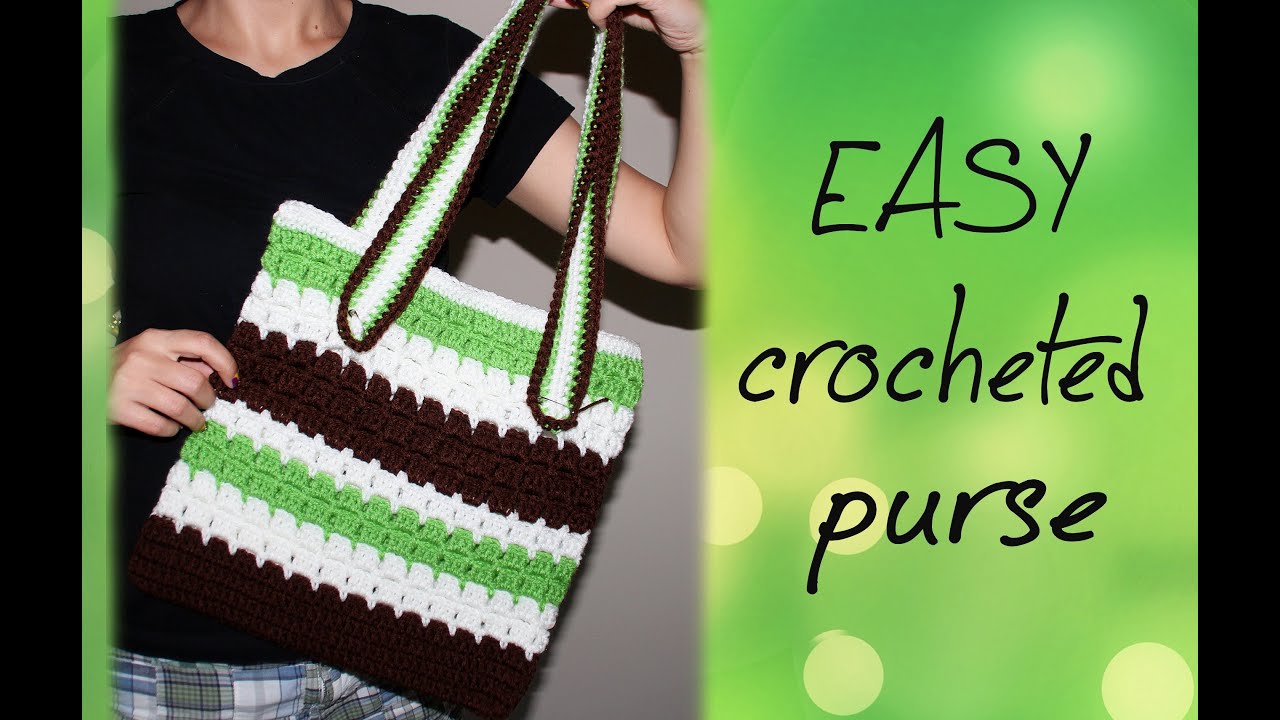 How To Crochet for Beginners | Easy Purse