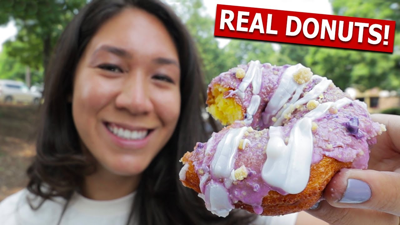 German Husband Tries REAL DONUTS in the USA! (3 Cities, 3 Doughnut Shops)