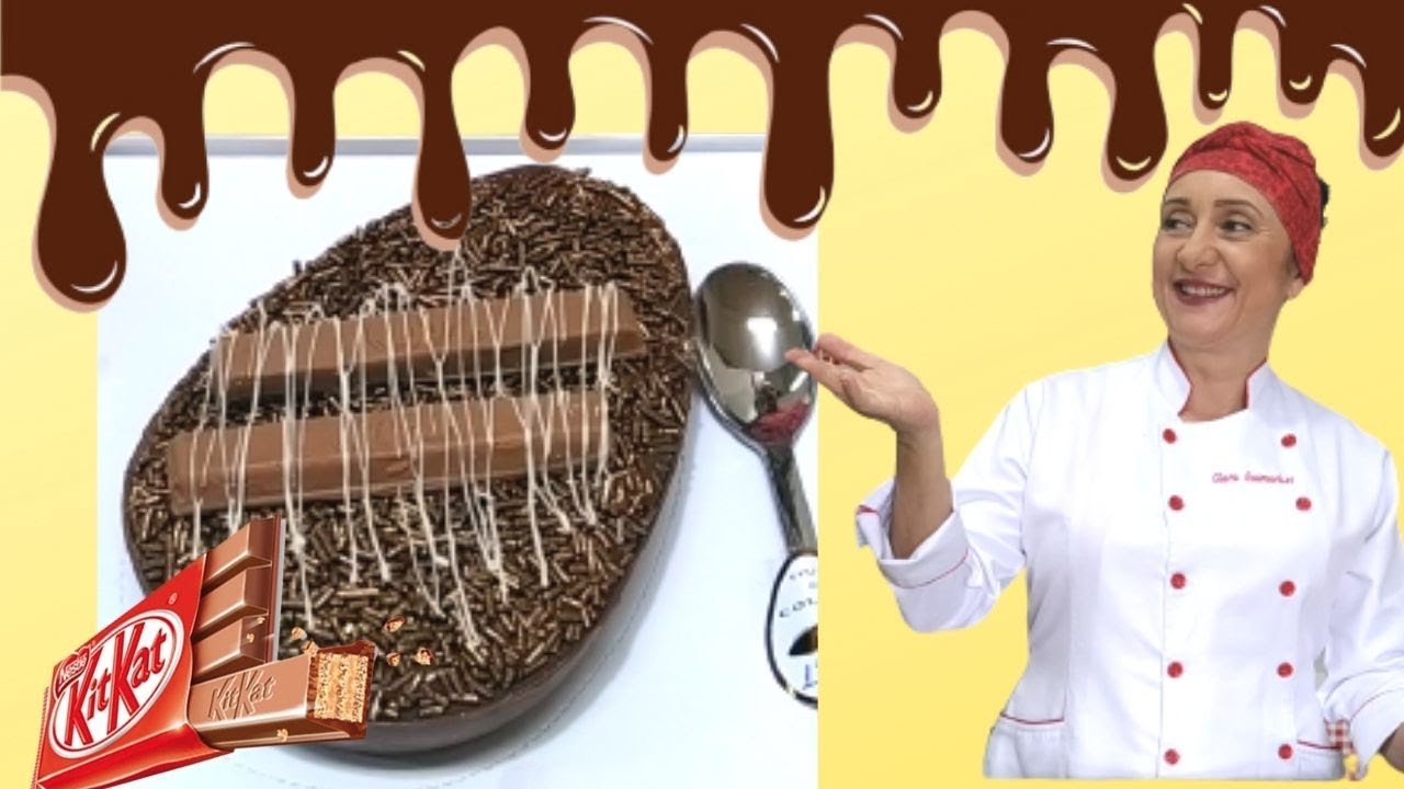 OVO KIT KAT ! Segredo para o kit Kat não murchar (RECHEIO SEM FOGO)