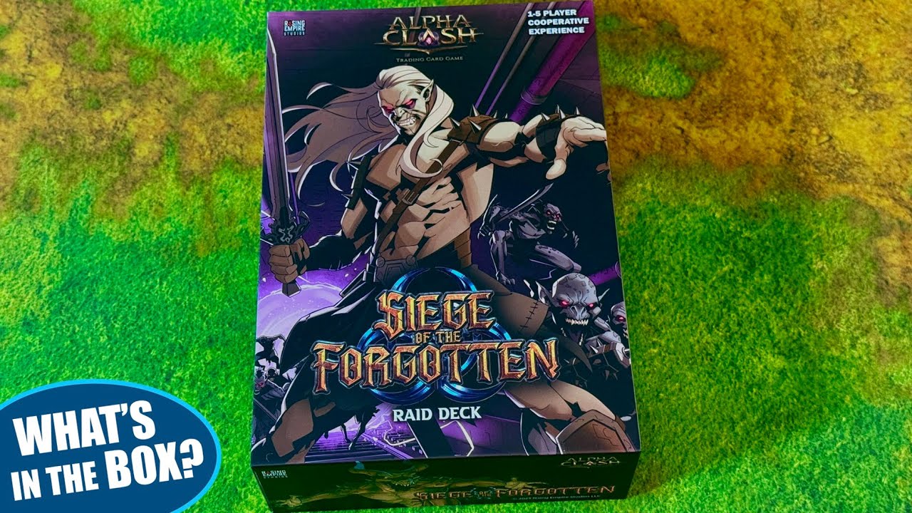 ALPHA CLASH: SIEGE OF THE FORGOTTEN Raid Deck Unboxing    1-5 Player Cooperative Experience