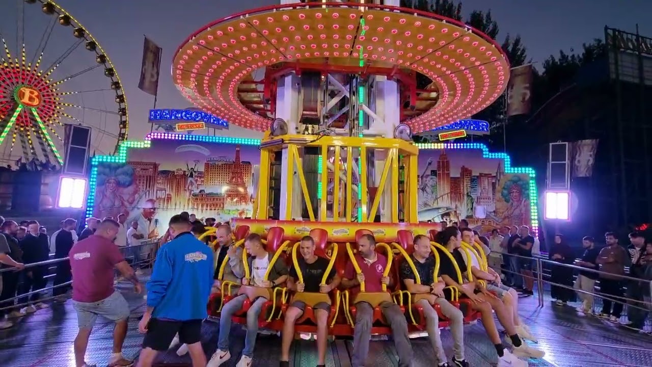 Hangover The Tower - Schneider (2 Fahrten) Video Rheinkirmes Düsseldorf 2022