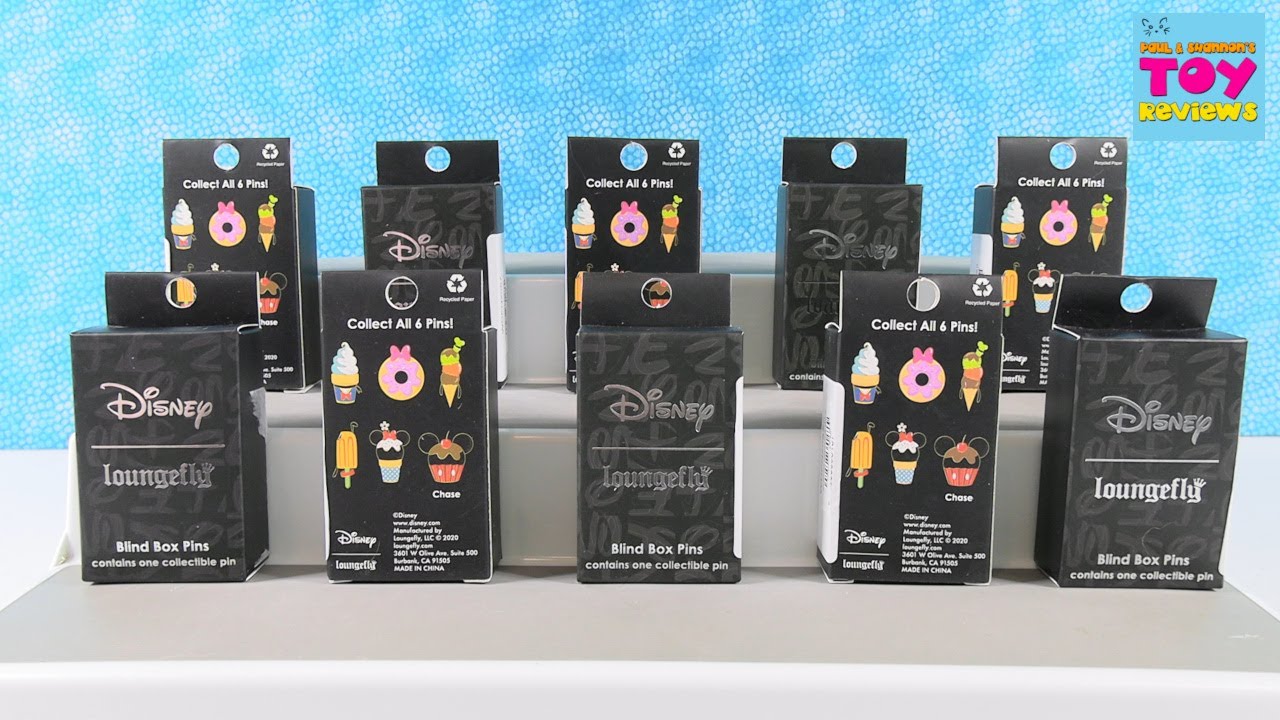 Disney Loungefly Snack Series Blind Box Mystery Trading Pin Unboxing | PSToyReviews