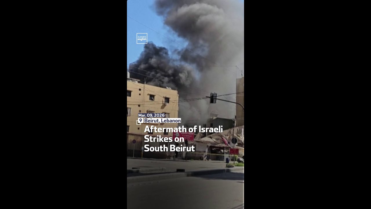 Aftermath of Israeli Strikes on South Beirut