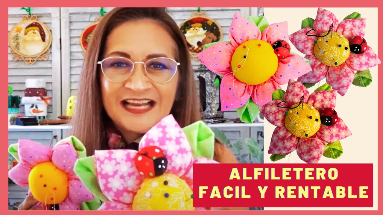 Como hacer un ALFILETERO FLOR: RÁPIDO, RENTABLE y ECONOMICO con Patty Arce🌷 | Tutorial Paso a paso