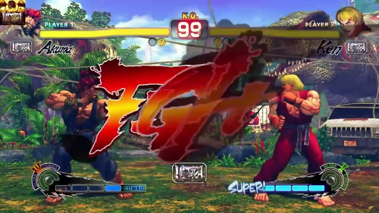 Akuma vs ken pt 2#fighting #ps5 #gaming #playstation #streetfighter 