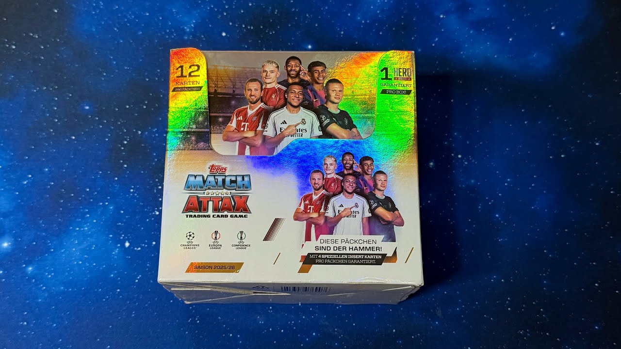 Topps Match Attax Champions League 2025/26 Sammelkarten / Display Unboxing | 32 Booster 🔥