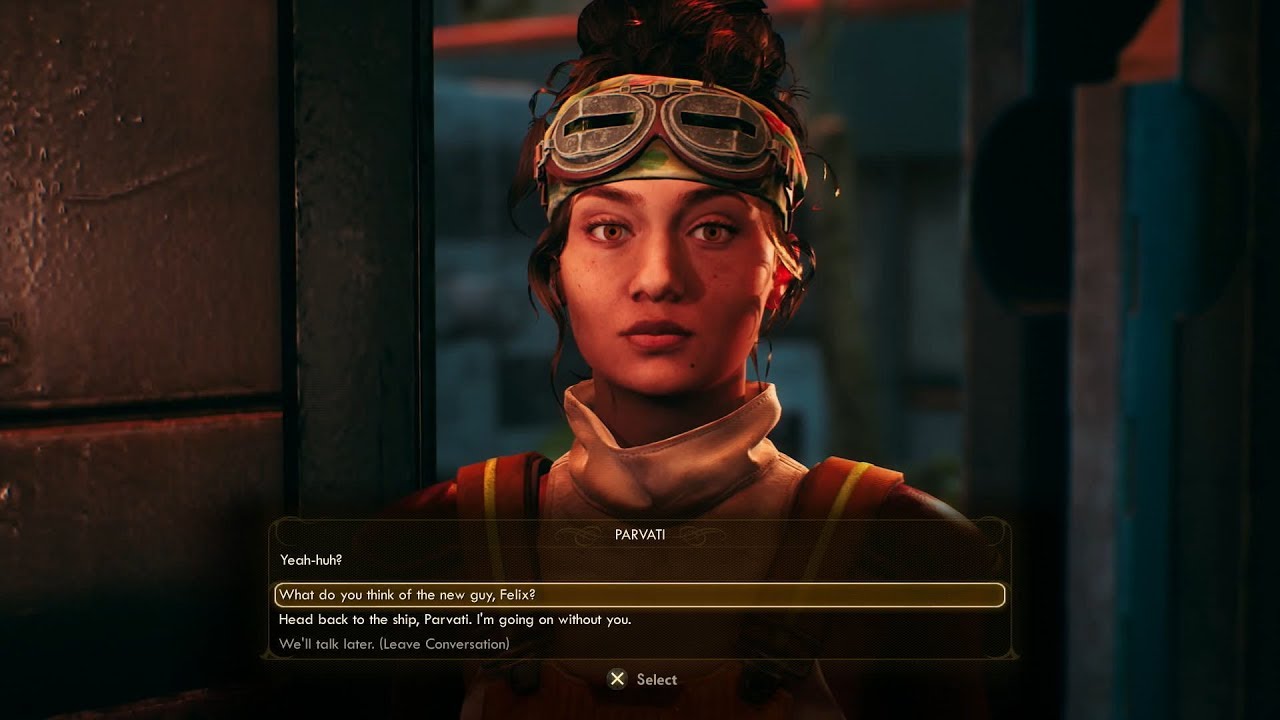 The Outer Worlds Parvati Lesbian Romance & All Companion Quests