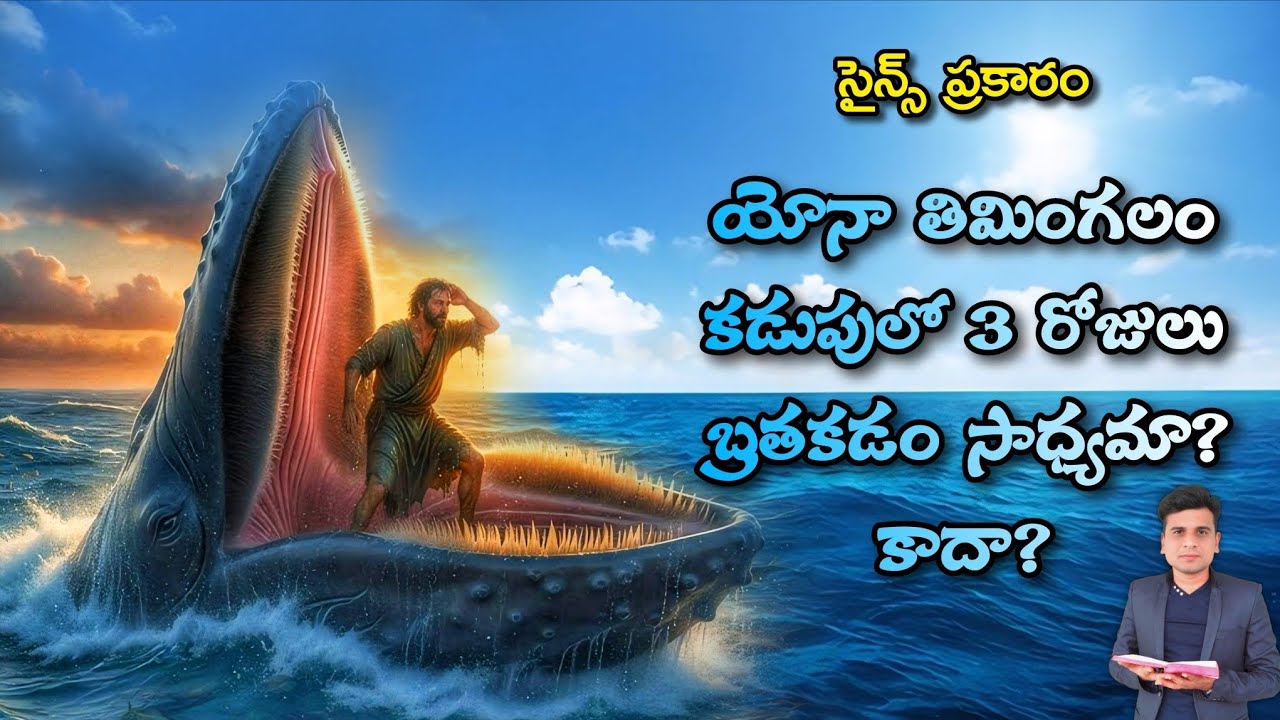 యోనా తిమింగలం కడుపులో 3 రోజులు బ్రతకడం సాధ్యమా? కాదా?