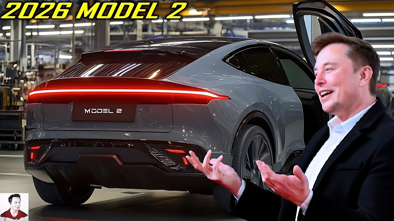 The 2026 Tesla Model 2 Arrives: Elon Musk Reveals SHOCKING Range, Design & Production Plan.