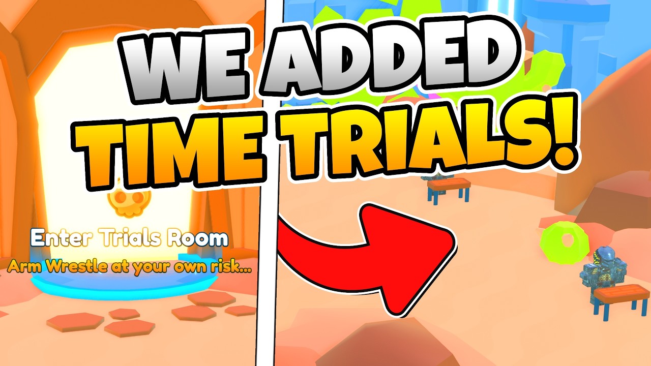 Новое обновление &laquo;Испытания на время&raquo; невероятно мощное в Roblox Arm Wrestle Simulator!