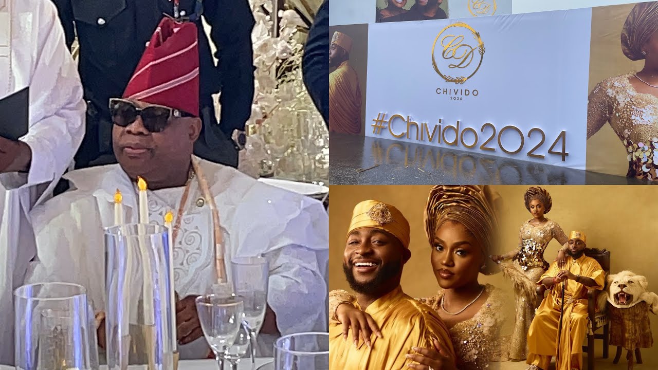 LIVE: DAVIDO WED CHIOMA ! SEE GRAND ARRIVAL OF OBASANJO, DAVIDO FATHER, GOV ADELEKE LIVE