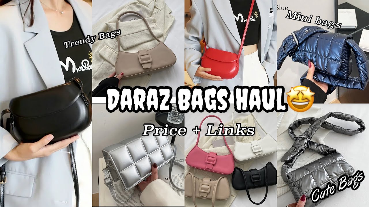 Daraz Bag Haul💕Mini cute & Trendy Bags 🦋😩Daraz Unboxing haul
