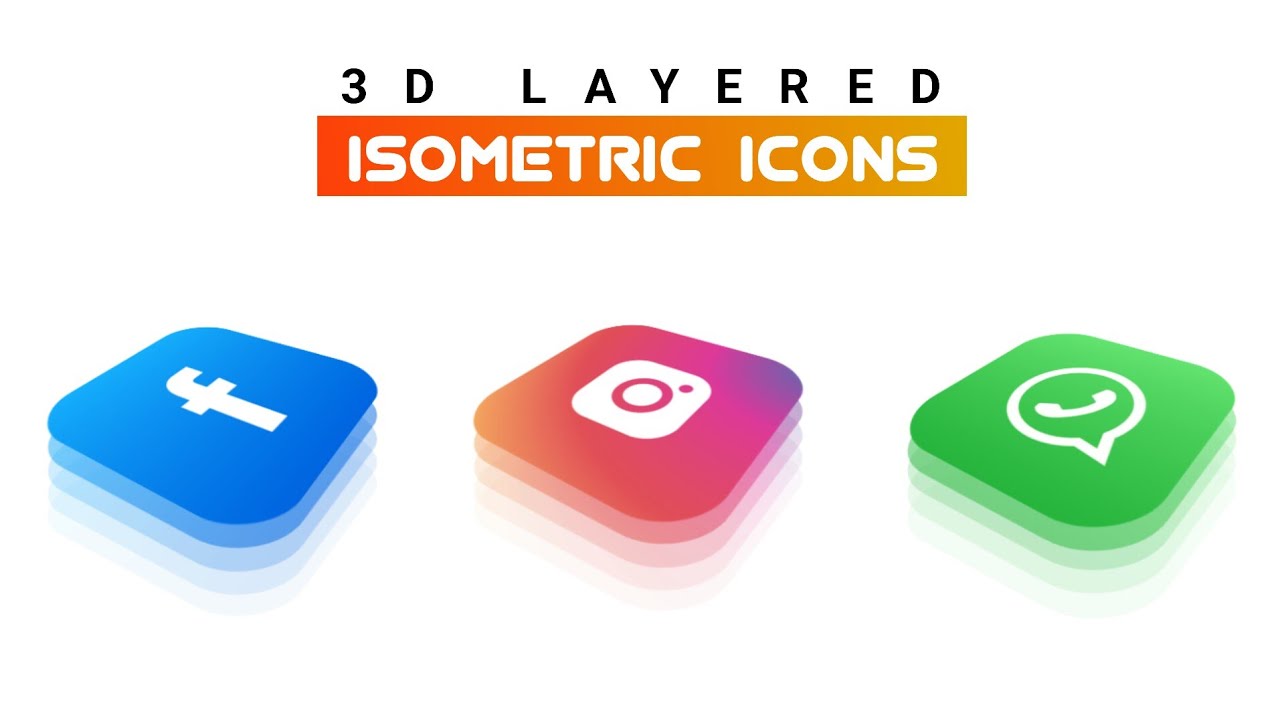 3D Layered Isometric Icons Design In PixelLab | Full Tutorial | IconDesign#1 | - Appy Graphics