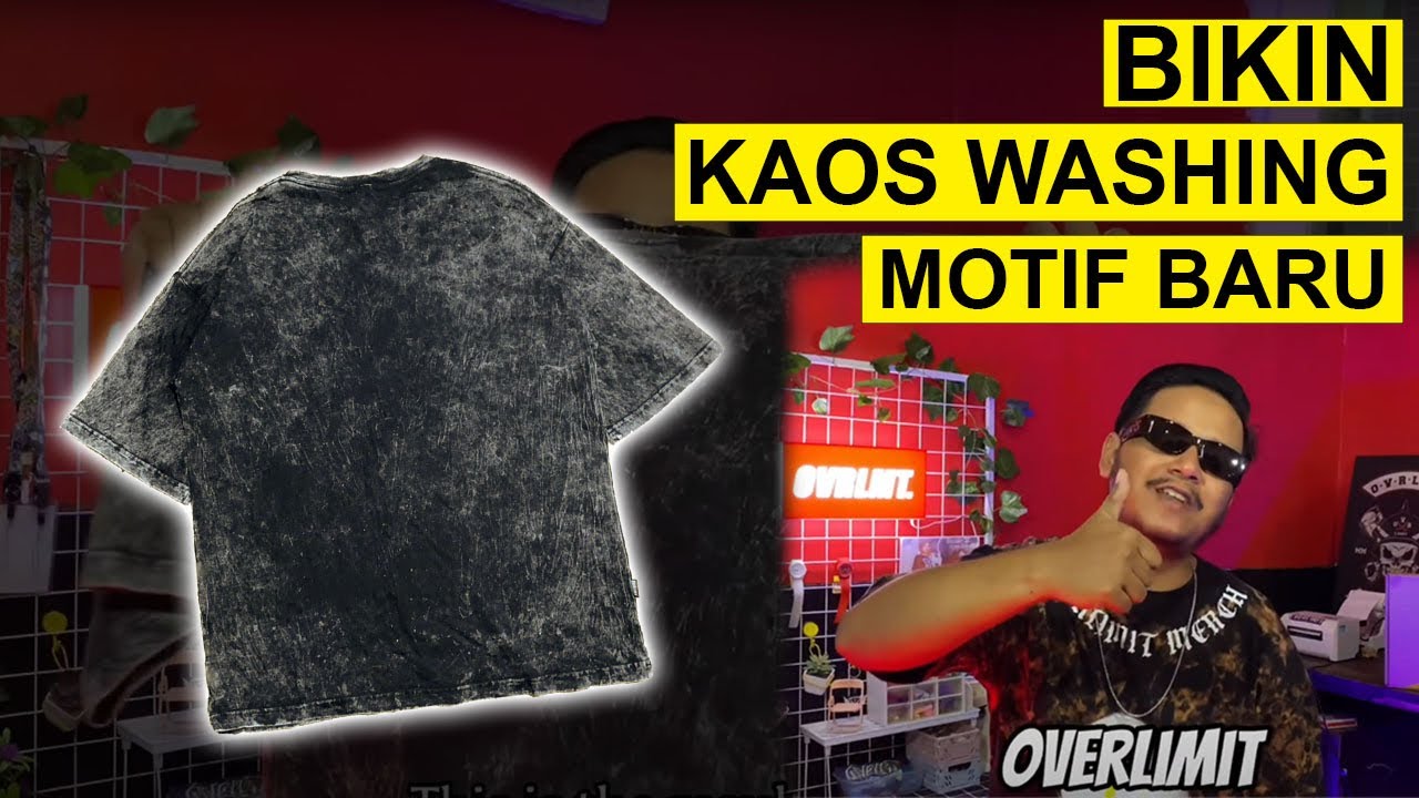 How to make : Stone wash or Sand wash T-Shirt New Motif!! | Edisi Produksi (Eps. 20)