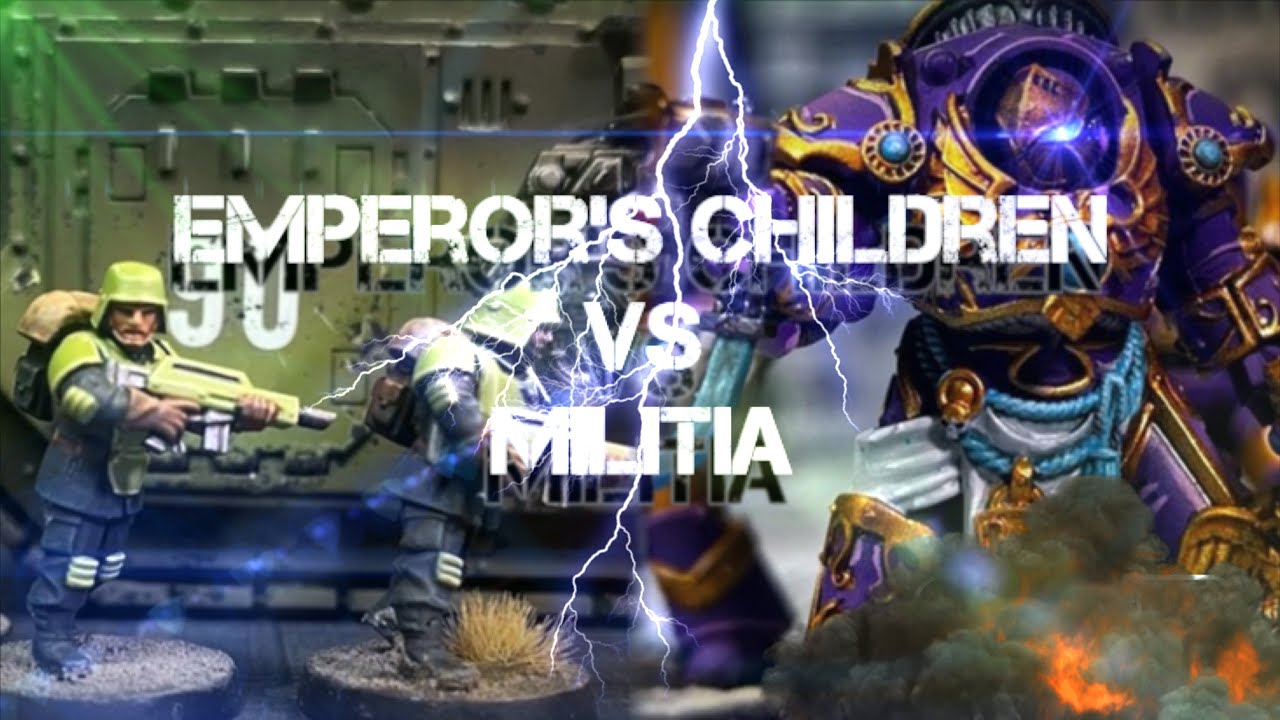 THE GREAT CRUSADE! Emperors Children vs Militia Horus heresy battle report 3000 points