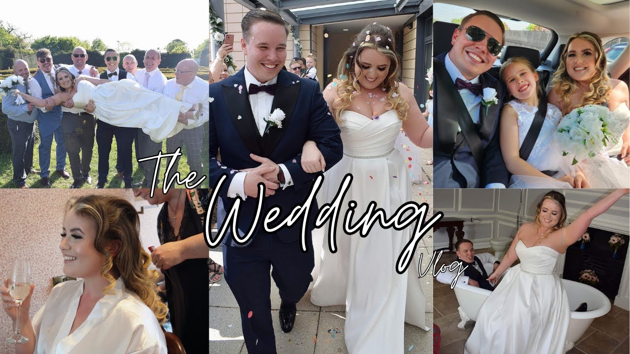 OUR WEDDING DAY *VLOG* behind the scenes, getting ready, ceremony, wedding reception!