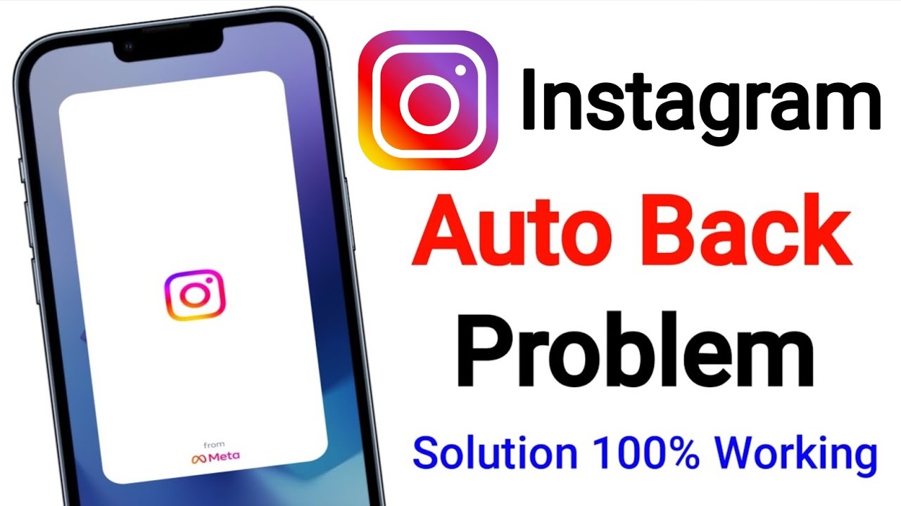 How To Fix Instagram Auto Back Problem 2026 | Instagram Not Opening Problem Solved
