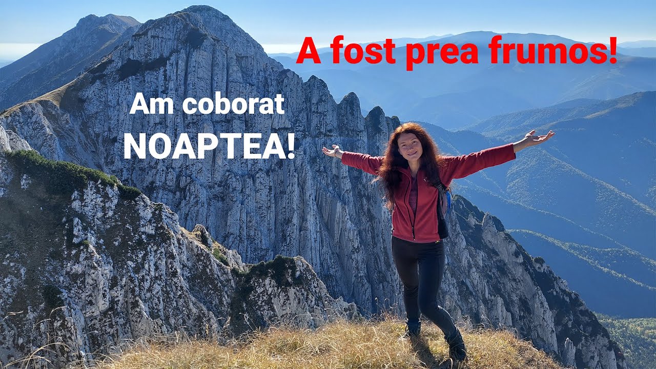 Partea nordica a Pietrei Craiului. Pe urcare ne-a insotit o vulpe, iar pe coborare caprele negre.