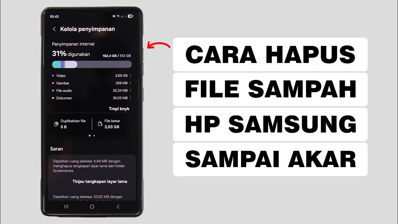 Cara Membersihkan File Sampah di HP Samsung yang Bikin Lemot