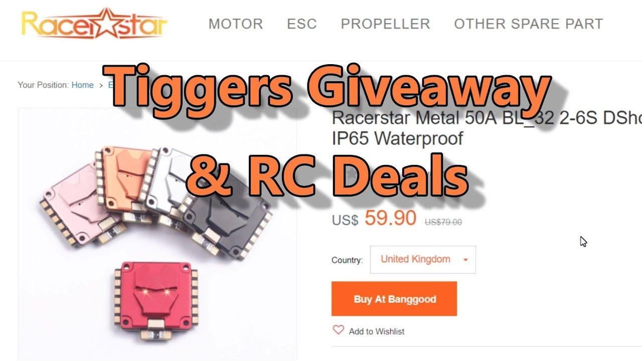 Racerstar Metal 50A BL_32 4in1 ESC GIVEAWAY & tasty RC bargains :-) NOW CLOSED
