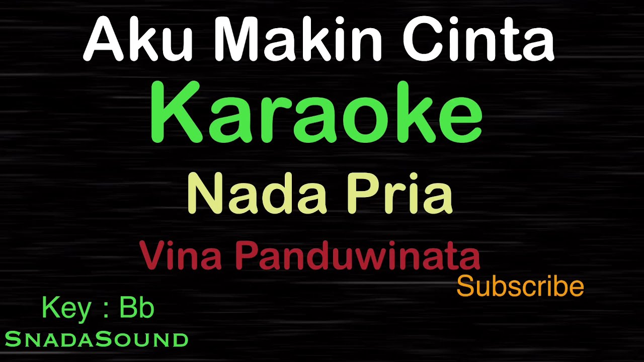AKU MAKIN CINTA-Lagu Nostalgia-Vina Panduwinata|KARAOKE NADA PRIA​⁠ -Male-Cowok-Laki-laki@ucokku