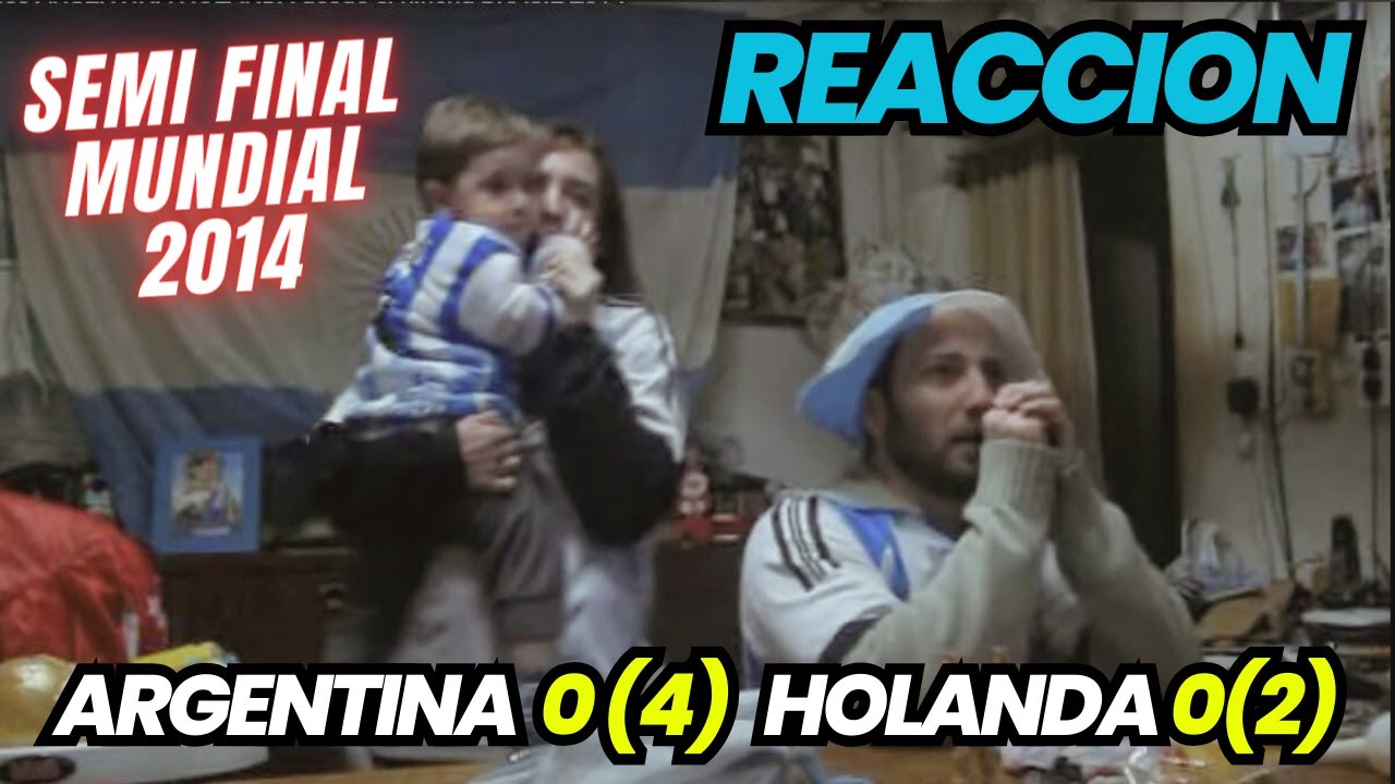 Definicion por penales ARGENTINA 0 ( 4 )  HOLANDA  0 (2 ) - Reacciones de Hinchas  - BRASIL 2014
