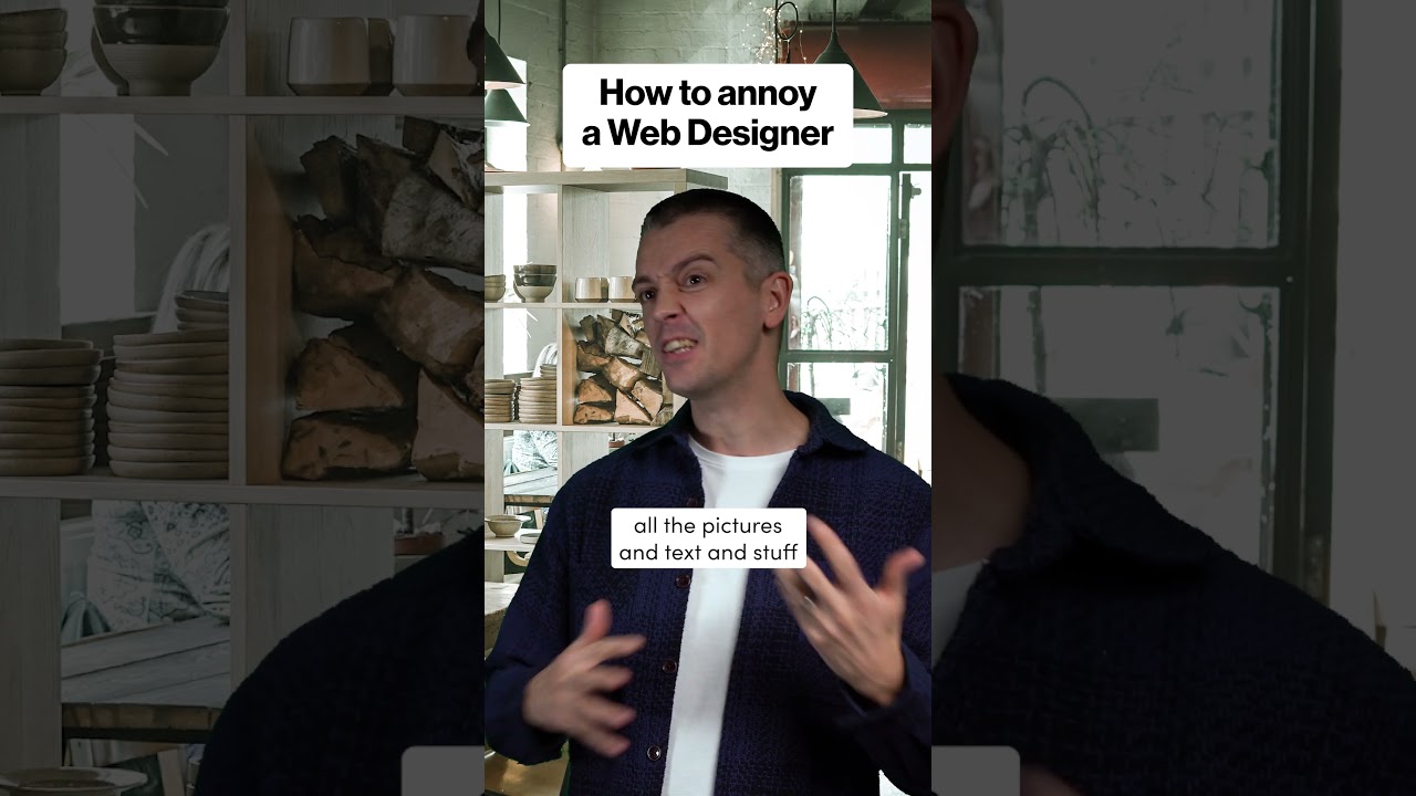 How to annoy a web designer